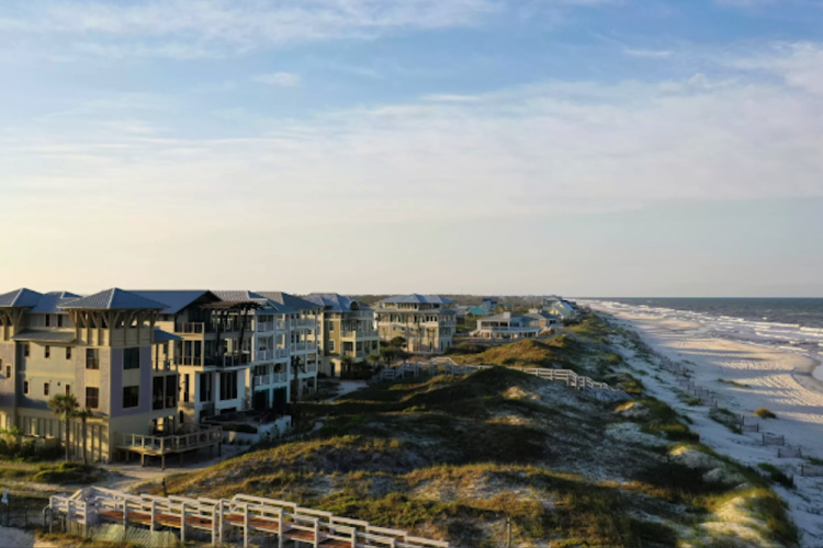 row of homes along Florida's Forgotten Coast