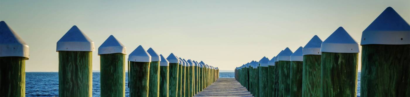 A walking pier in Port St. Joe